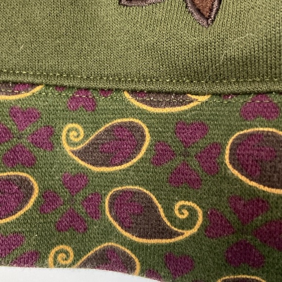 Breckenridge Zip Up Hoodie Embroidered Horse Print Paisley Preppy Farm Size L - Picture 7 of 15